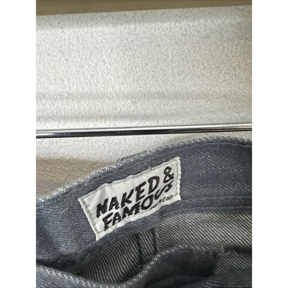 Naked & Famous Selvedge Denim Jeans Gray Raw Denim Men’s 30x35 - Picture 6 of 8